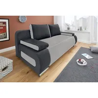 COLLECTION AB Schlafsofa Moritz B: 200 cm, Liegefl. 142x200 cm grau