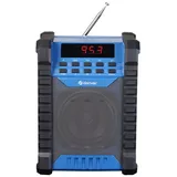 Denver WRB-60 Radio (Baustellenradio mit FM und Bluetooth, 2000mAh Akku, IP54, 100W Max)