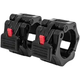 GORILLA SPORTS Hantel-Set Hantelverschlüsse - Paar, Olympische 2" 50 mm Durchmesser, Schwarz