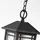 Quoizel Cedar Point 1-flg. E27 Ø19,7 cm rund / Schwarz / Aluminium, Glas klar