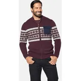 Jan Vanderstorm Strickjacke BJORNSEN dunkelrot- 60/62
