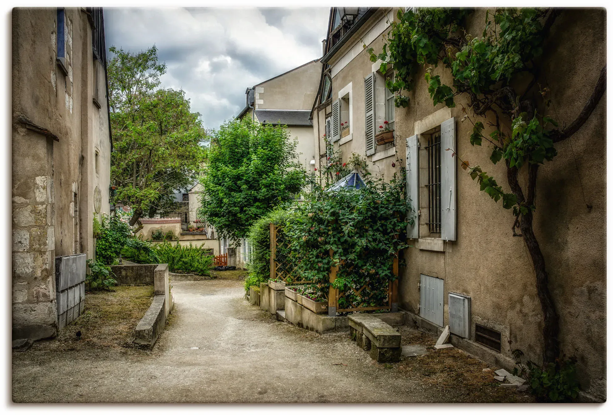 Artland Wandbild »Dorf in der Bretagne - Frankreich«, Frankreich, (1 St.), als Leinwandbild, Poster in verschied. Größen Artland braun