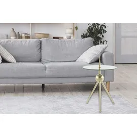 Kayoom Lalee.Avenue Beistelltisch Janifer 300 gold / klar,