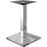GGM Möbel Bistro Tischgestell | B:T 50 x 50 cm | Säule: 8 cm | Edelstahl | Tischgestell Edelstahl, Gastro Tischgestell