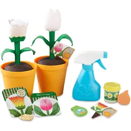 Melissa & Doug Melissa und Doug | Let's Explore | Blumen und Gartenspielset mit Blumen, die ihre Farbe ändern (16 Teile)