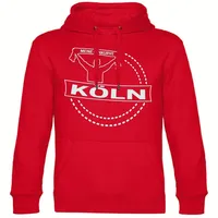 multifanshop Hoodie Köln - Meine Fankurve rot XXL