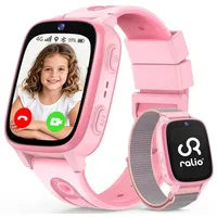 Ralio R5 Go 2026 Neue 4G Smartwatch Kinder mit HD-Videoanrufe, GPS-Ortung Smartwatch (Schulmodus, SOS-Notruffunktion, 3 Tage Akkulaufzeit cm/1,83 Zoll) mehrere Kommunikationswege, ideal für Kinder als KinderUhr mit GPS Tracker, geeignet für Jungen und Mädchen von 5–12 Jahren rosa