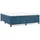 vidaXL Boxspringbett mit Matratze Dunkelblau 160x200 cm Samt - Blau