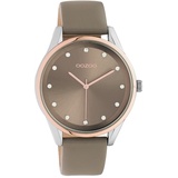 Oozoo Timepieces Damen Uhr - Armbanduhr Damen mit 18mm Lederarmband | Hochwertige Uhr für Frauen - Edle Analog Damenuhr in rund C10952