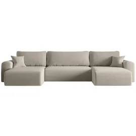 Kaiser Ecksofa mit schlaffunktion und bettkasten, Sofa U-form, Couch U-form CAPRI Poso Beige