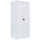 LÜLLMANN Stahlschrank 530357 signalweiß 92,5 x 50,0 x 195,0 cm, aufgebaut