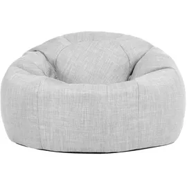 I.C.O.N. icon Sitzsack, Grau, Textil, 200 L, 1-Sitzer, Füllung: EPS Mikroperlen, Rund, 85x50x85 cm, Hergestellt in Deutschland, Oeko-Tex® Standard 100, Gartenmöbel, Gartenstühle, Outdoor-Sitzsäcke