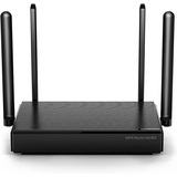 Daskoo WiFi 6 Router AX1800-Router für drahtloses Internet, WLAN-Router WLAN-Router, für MU-MIMO, Gigabit-WAN/LAN-Ports, WPS, IPv6, 4K-Video-Streaming schwarz