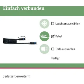 Paulmann Plug & Shine Kabel 2m Lampen-Verbindungskabel