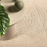 vidaXL Teppich, Läufer Jute-Optik Indoor Outdoor, Teppich UV-beständig für Terrasse Balkon Garten Wohnzimmer, Küchenteppich, Beige 200x200cm