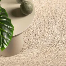 vidaXL Teppich, Läufer Jute-Optik Indoor Outdoor, Teppich UV-beständig für Terrasse Balkon Garten Wohnzimmer, Küchenteppich, Beige 200x200cm