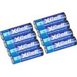 XCell 8x XCell 2x 4er Folie AA LR6 Mignon Super Alkaline Batterie
