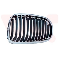 Van Wezel Kühlergrill Chrom/schwarz Rechts für BMW 3