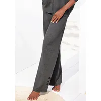 Elbsand Strickhose ELBSAND Gr. 32/34, N-Gr, grau (anthrazit) Damen Hosen mit weitem Bein und eingestricktem Logo, Loungewear Bestseller