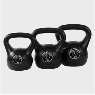 Gorilla Sports Kettlebell Kunststoff 30 kg schwarz