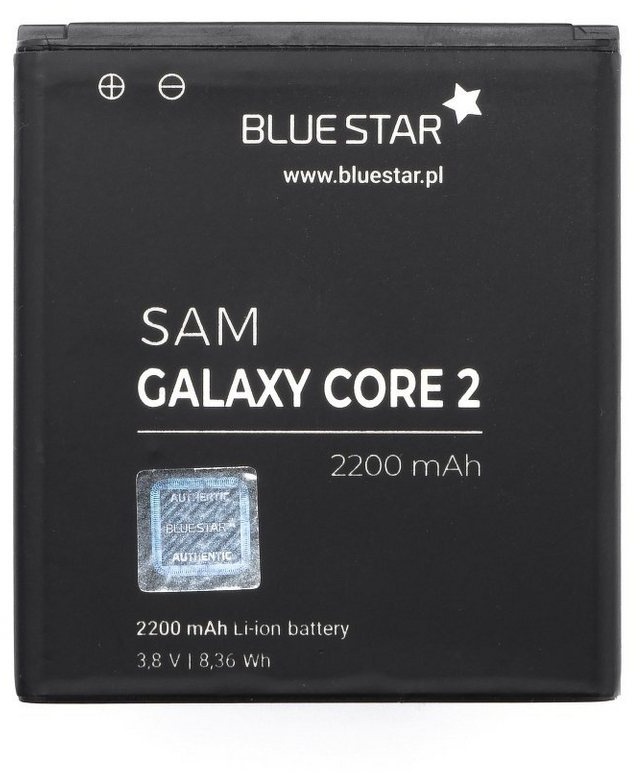 BlueStar Bluestar Akku Ersatz kompatibel mit Samsung G355 Galaxy Core 2 2200mAh Austausch Batterie EB-535157LU Smartphone-Akku