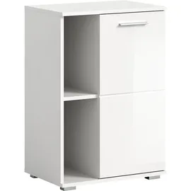 VCM Prego 55 x 79 x 37 cm hochglänzend / weiß