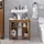 SoBuy Waschbeckenunterschrank mit 2 Türen Dunkelbraun 60x30x60cm Funktional