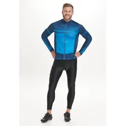 Radtrikot ENDURANCE "Jillard", Herren, Gr. M, blau (dunkelblau, blau), 100% Polyester, mehrfarbig, sportlich, normal, ohne Ausschnitt, Langarm, Trikots, mit reflektierenden Elementen