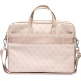 GUESS Torba GUCB15P4TP 16" różowy/ pink Saffiano 4G Triangle Logo (16", Universal), Notebooktasche, Rosa