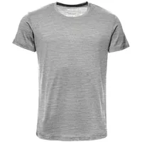 Kaipara - Merino Sportswear Rundhalsshirt URBAN Merino T-Shirt Herren Kurzarm Regular 200 (1-tlg) aus reiner Merinowolle Made in Germany grau L