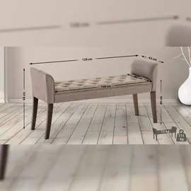 CLP Chaiselongue Cleopatra I Stoff-Bezug I Polsterbank