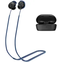 PUCGUE Anti-Verlust-Gurt, kompatibel mit Bose QuietComfort-Ohrhörern (2024), weiches Silikon-Sport-Schlüsselband für Bose QC-Ohrhörer, rutschfeste Halsschnur, Blau
