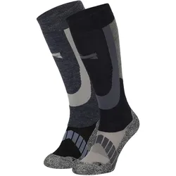 Skisocken / Snowboardsocken 2er-pack Herren und Damen - Merinowolle - Marine 39/42