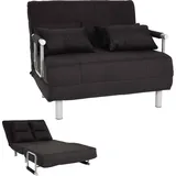 Mendler Schlafsessel HWC-K29, Klappsessel Schlafsofa Gästebett Relaxsessel, Liegefläche 186x97cm Stoff (270g