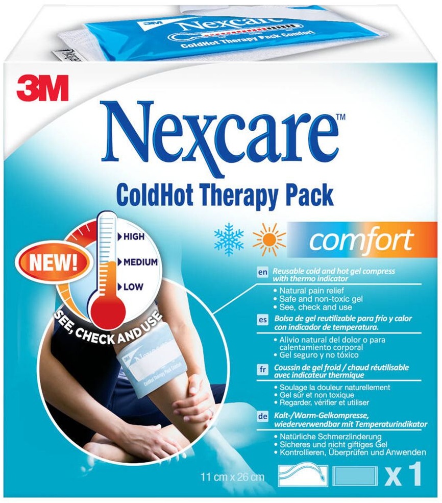NexcareTM Coldhot Therapy Pack Comfort Avec Indicateur Thermique 1 pc(s) Compresses