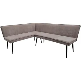 Hti-Living Eckbank 154 x 195 cm Mesilla Braun kurzer Schenkel links