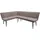 Hti-Living Eckbank 154 x 195 cm Mesilla Braun kurzer Schenkel links
