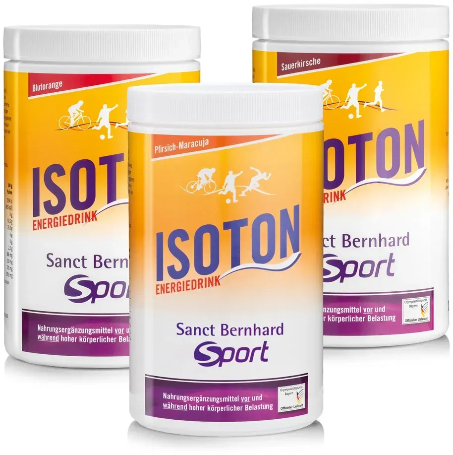 Sanct Bernhard Sport Isoton-Energiedrink-Set 3er-Set - 2700 g