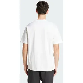 adidas Essentials Linear Single Jersey T-Shirt White / Black XL