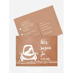 Antwortkarten für Ihre Feier selbst gestalten mit Spruch und Fotos im Onlinedesigner bei Meine-Kartenmanufaktur.de