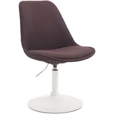 CLP Esszimmerstuhl Maverick Polyester braun/weiß