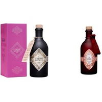 Illusionist Gin - Pink is Love Geschenkbox - The Illusionist Dry Gin – Der Farbwechsel Gin – 500ml – 45% Vol. & The Sentinel Scented Rum 41% Vol. 500ml