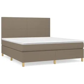 vidaXL Boxspringbett 180 x 200 cm Taupe