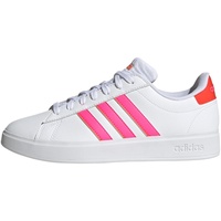 adidas Damen Grand Court 2.0 Shoes-Low (Non Football), FTWR White/Lucid Pink/Bright Red, 37 1/3 EU - 37 1/3 EU