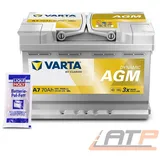 VARTA DYNAMIC AGM AUTOBATTERIE 12V 70Ah STARTER 760A + 10g BATTERIE-POL-FETT
