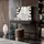 lookway SCHMINKTISCH MIT SPIEGEL CORTADO ELITE SCHWARZ