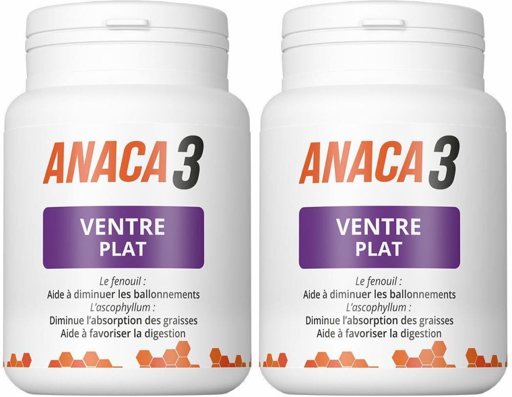 ANACA3 Ventre Plat 2x60 pc(s) capsule(s)