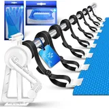 Kesser KESSER® Pool Aufroller Premium Aufrollsystem 1,05m - 6,15 m silber/weiß (NEW-18516)