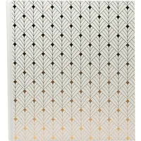 Exacompta Fotoalbum, 60 schwarze Seiten, Néo Déco - Weiß