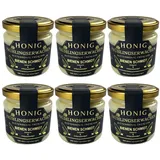 6x Original Deutscher Honig rein Frühtracht "Frühlingserwachen" 250g im Glas cremig gerührt Regionales Produkt aus Oberfranken (Nord-Bayern)